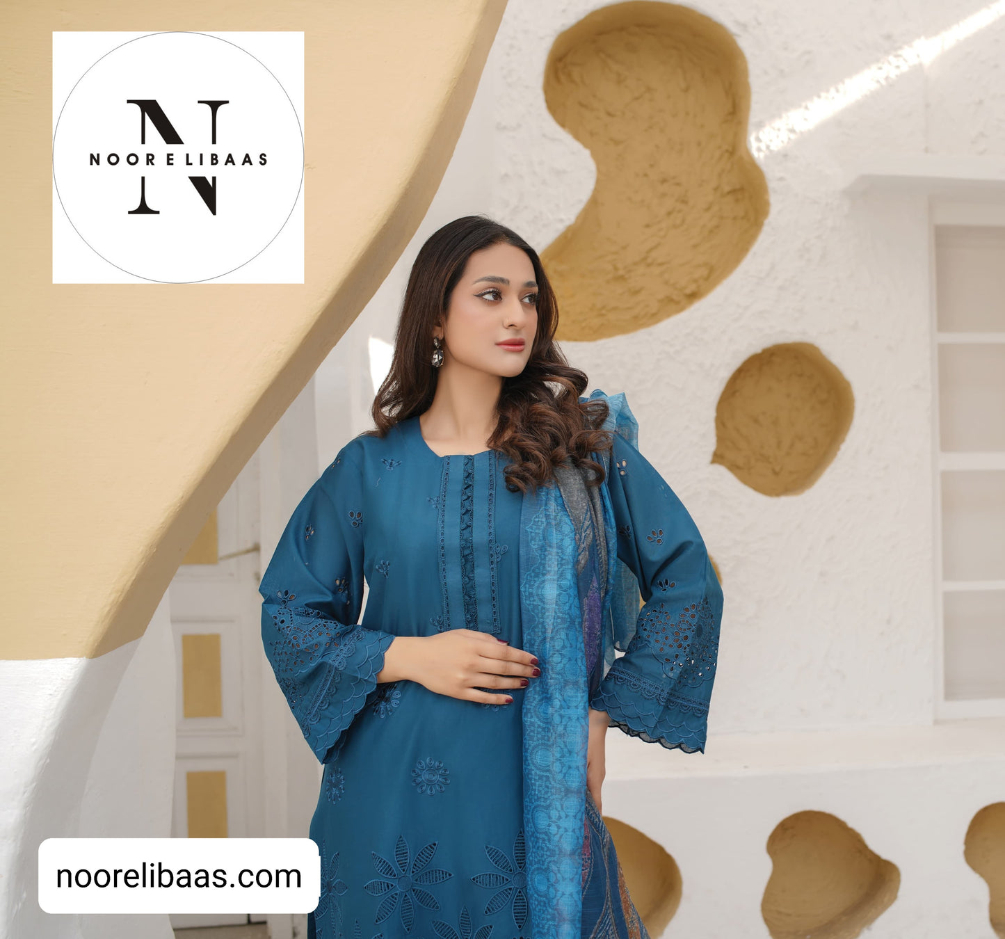 3 Piece Luxury Embroidered Lawn Stitched Dress - Fancy 113