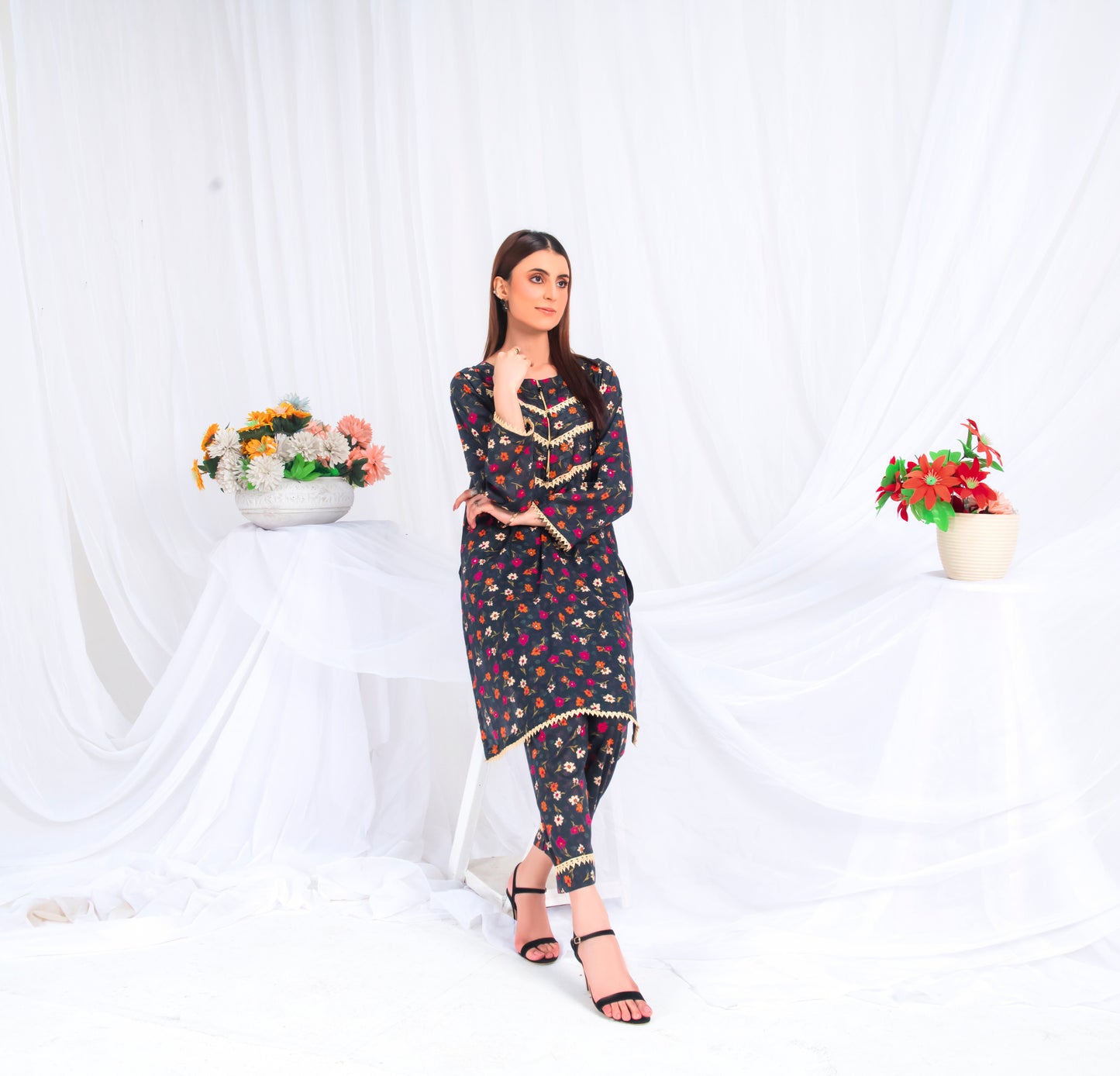 2 PC Premium Stitched Suit - Noor 021