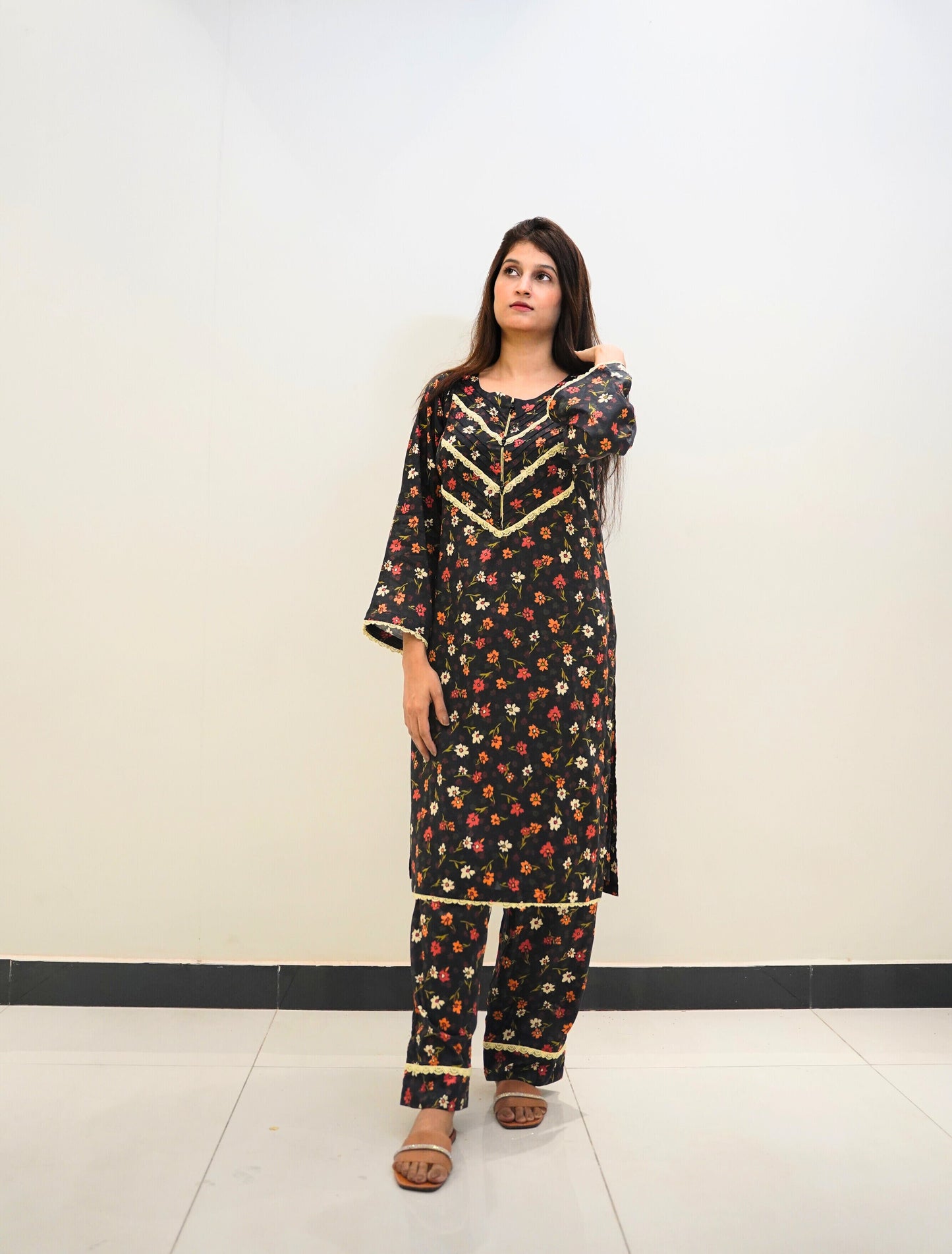 2 PC Premium Stitched Suit - Noor 021