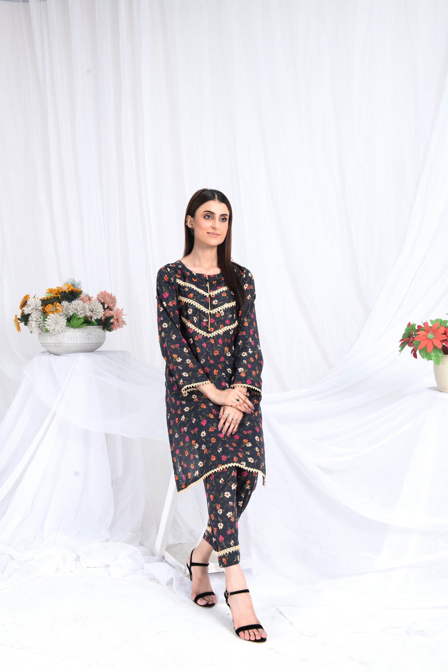 2 PC Premium Stitched Suit - Noor 021