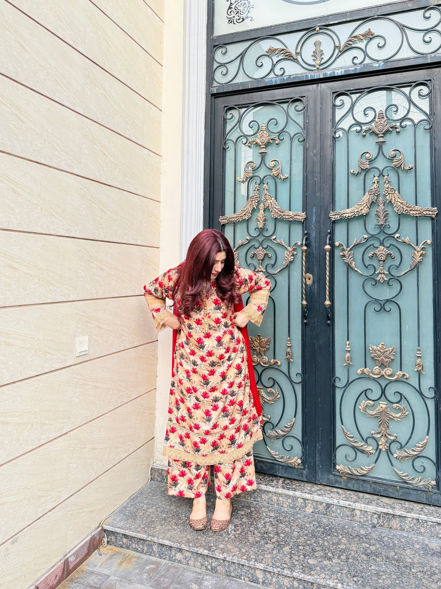 3 Piece -Premium Viscose Stitched Dress for winter - 056