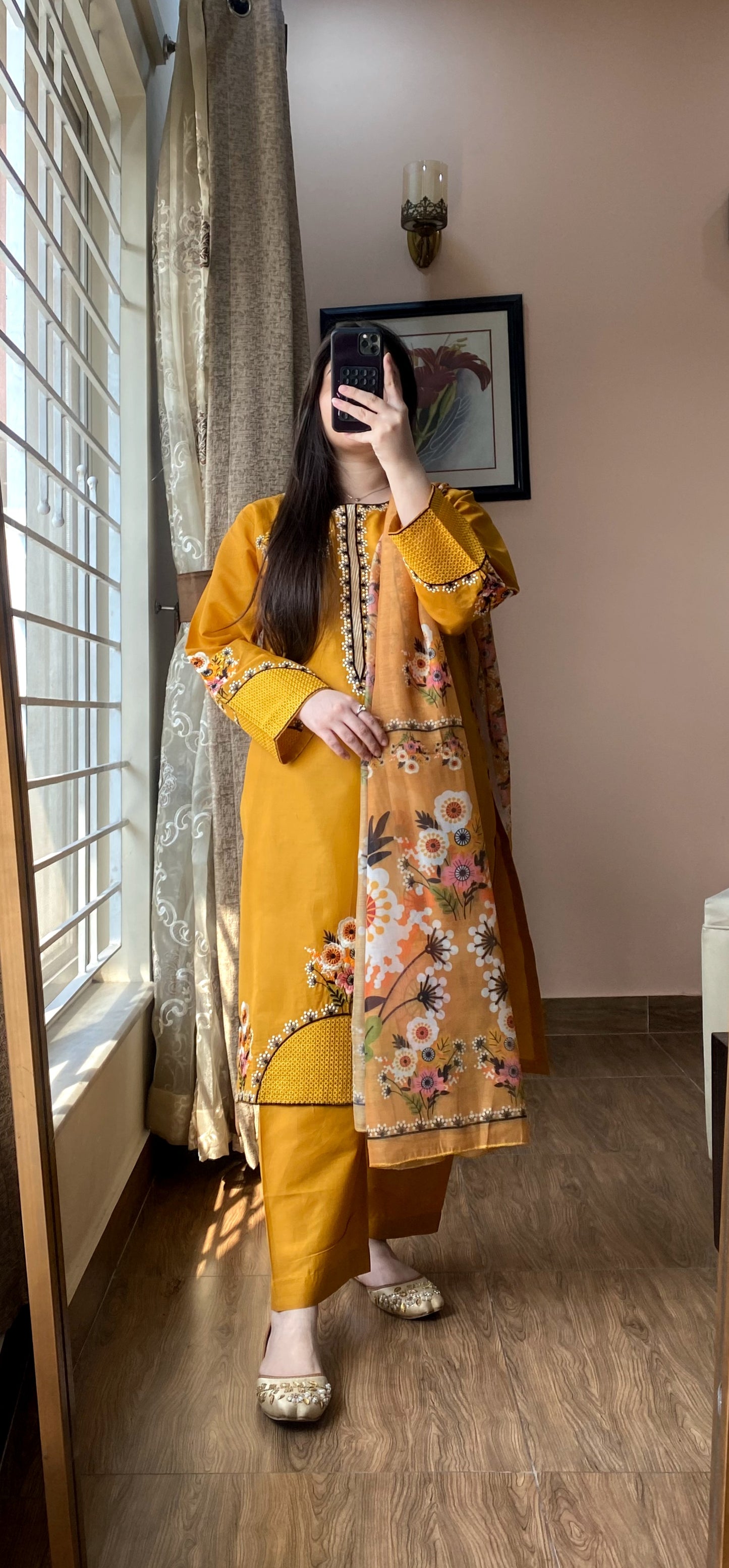 3 Piece Embroidered Cotton Lawn Stitched Dress -118