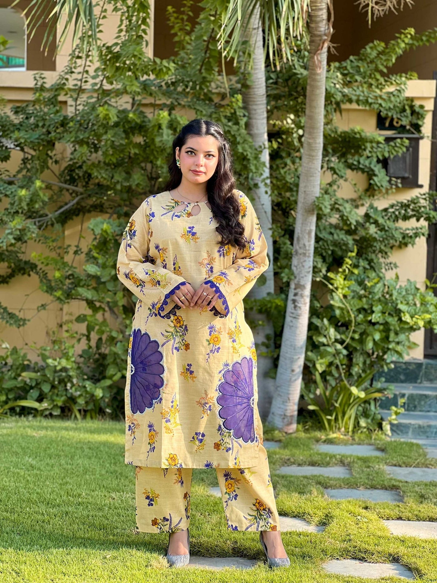2 Piece Slub Khaddar -Stitched