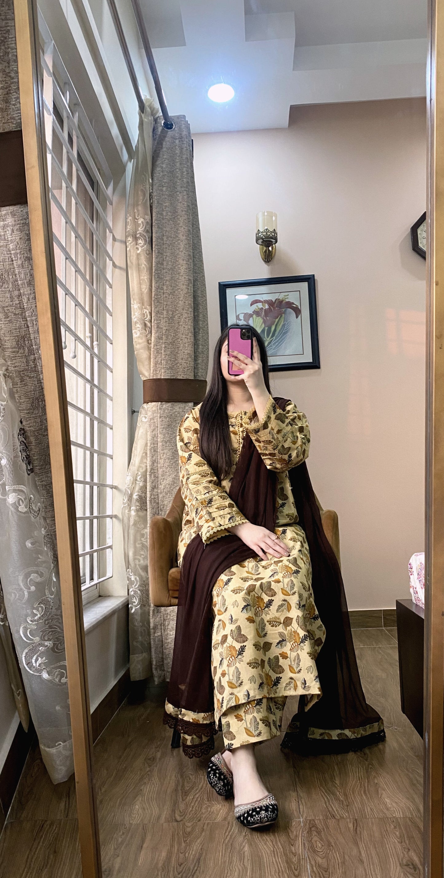 3 Piece - Cotton Lawn Stitched Dress - 052