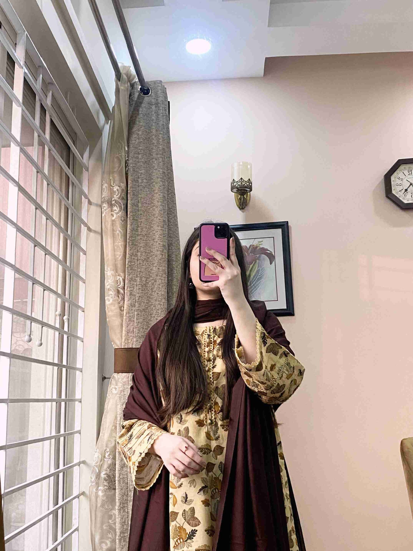 3 Piece - Cotton Lawn Stitched Dress - 052