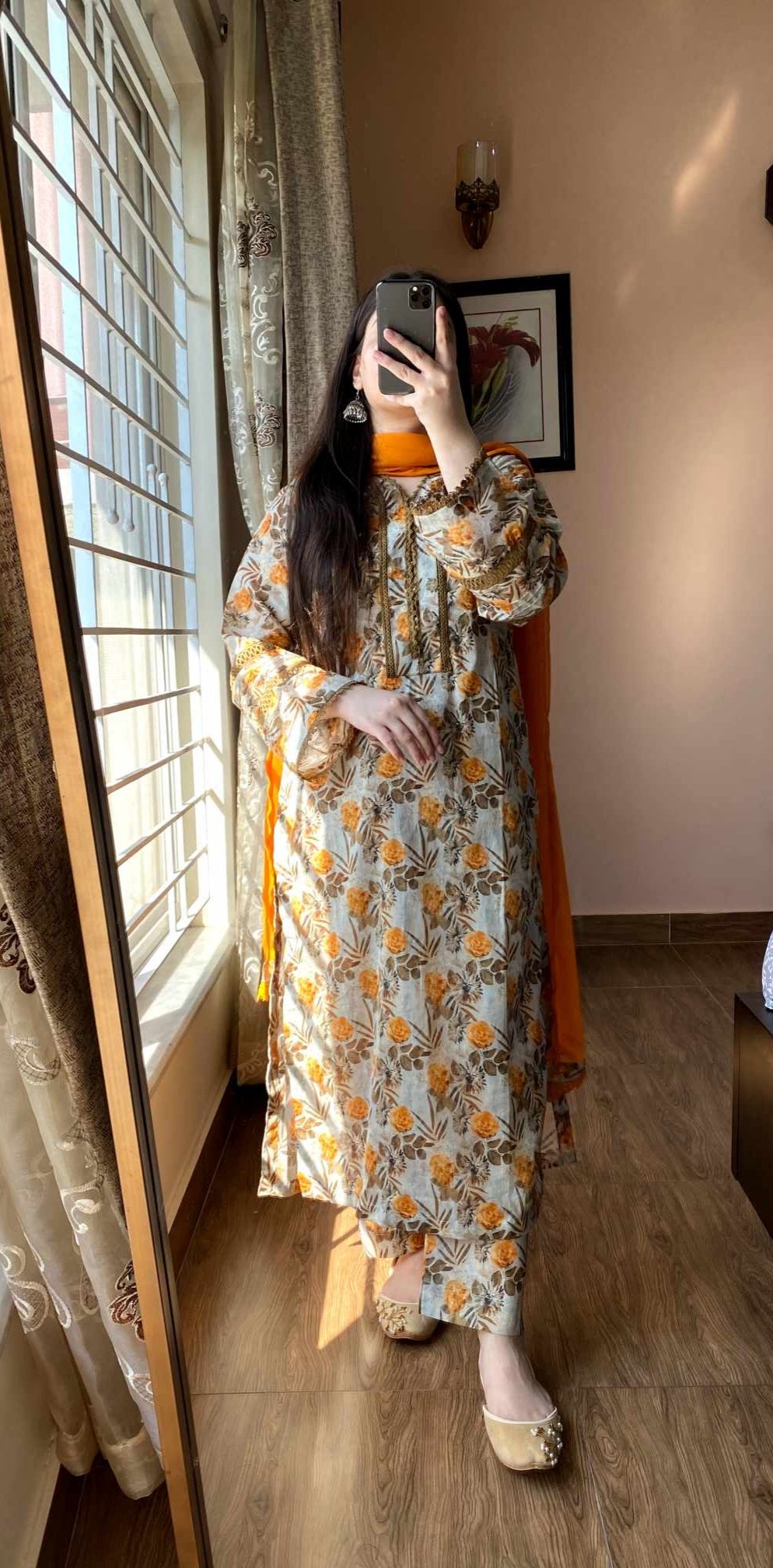 3 Piece - Lawn Printed Stitched Dress - 085