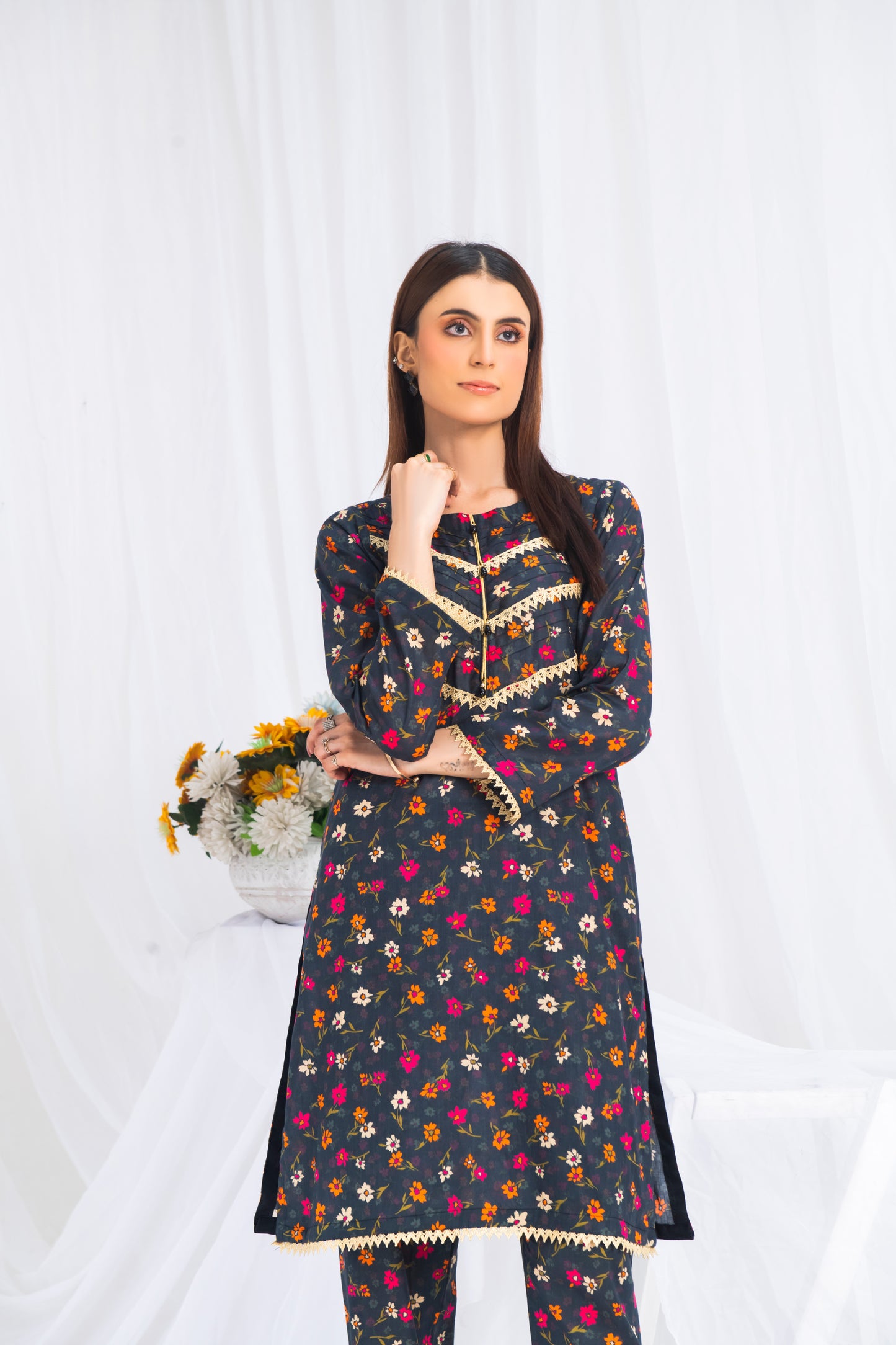 2 PC Premium Stitched Suit - Noor 021