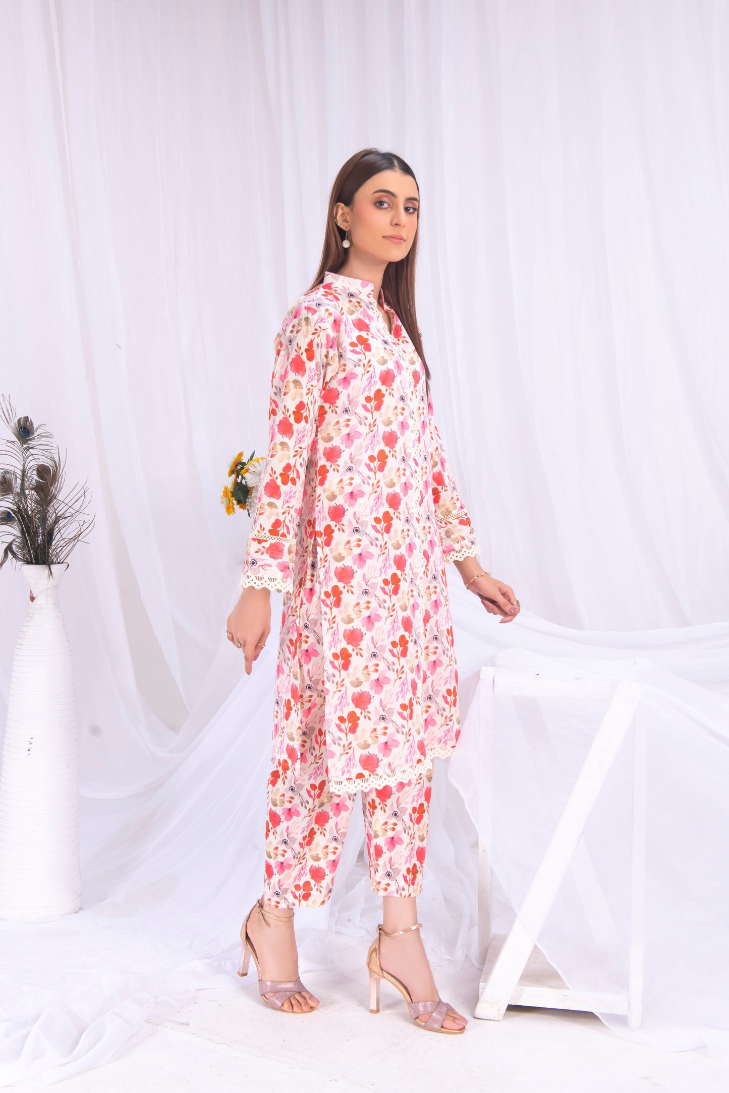 2 PC Premium Stitched Suit - Noor 023