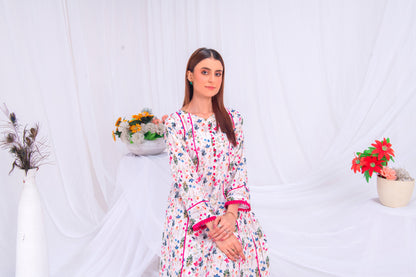 2 PC Premium Stitched Suit - Noor 022