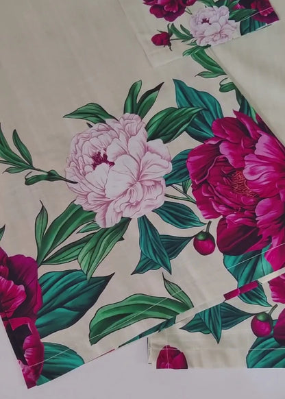 2 PC Printed Khaddar Suit - White 042