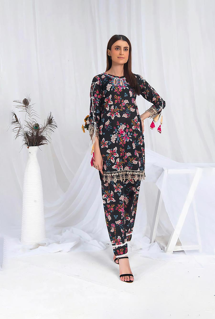 Styled Printed 2 Pc Suit - SP 041