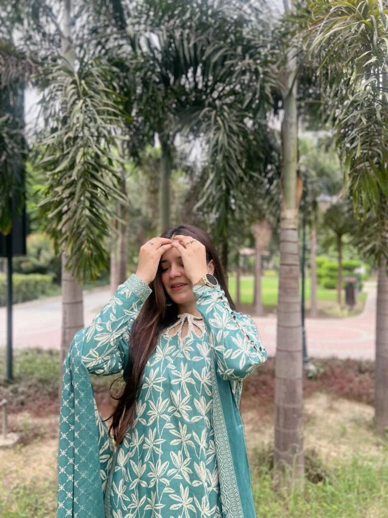 3-Piece Premium Lawn Stitched Dress -230