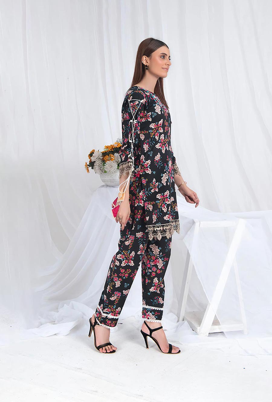 Styled Printed 2 Pc Suit - SP 041