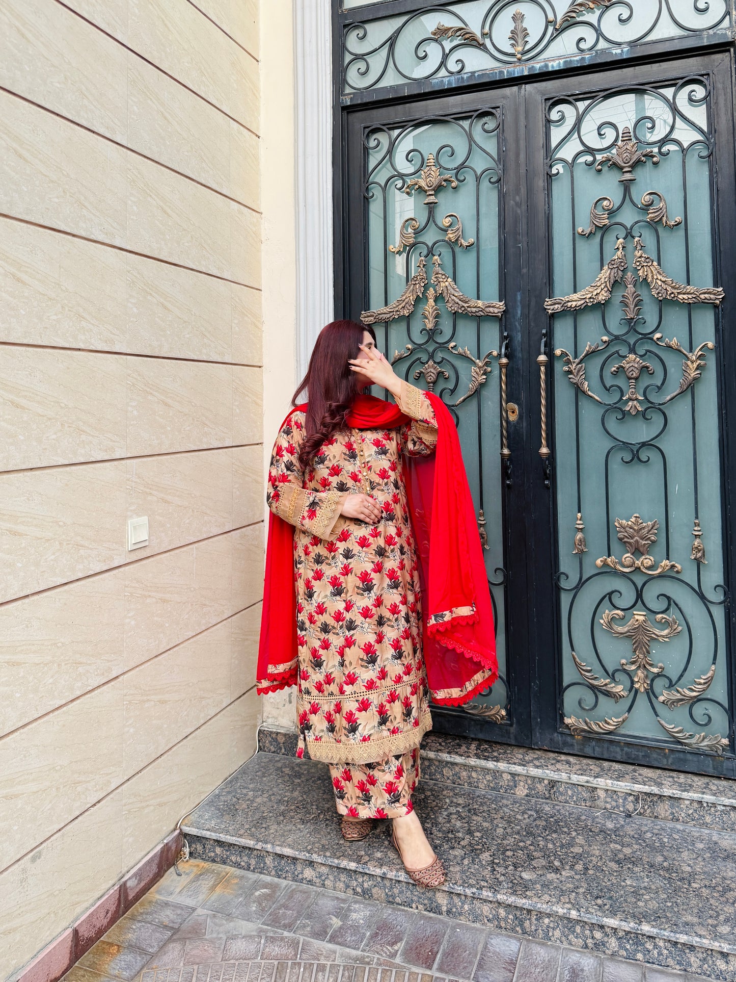 3 Piece -Premium Viscose Stitched Dress for winter - 056