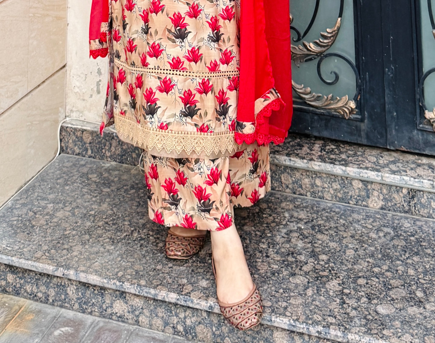 3 Piece -Premium Viscose Stitched Dress for winter - 056
