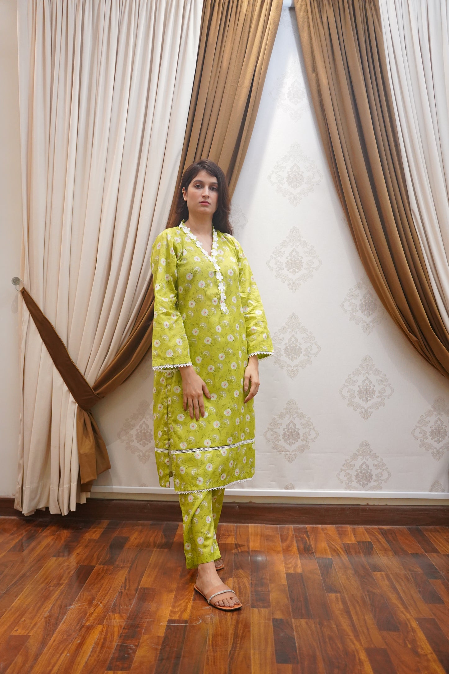 2 PC Premium Stitched Suit - Noor 026