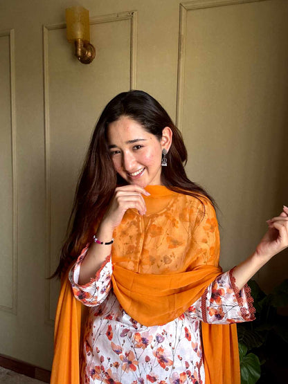 3 Piece - Lawn Printed Stitched Dress - 079