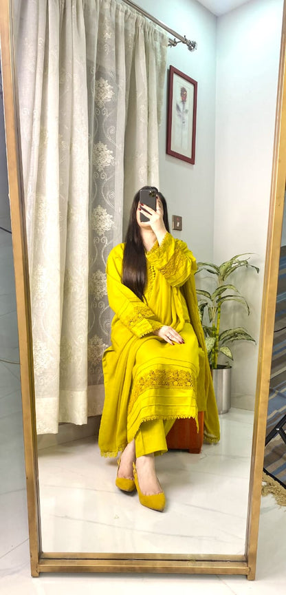 3 Piece - Lawn Stitched Dress-200