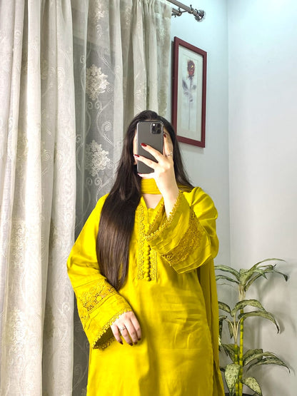 3 Piece - Lawn Stitched Dress-200