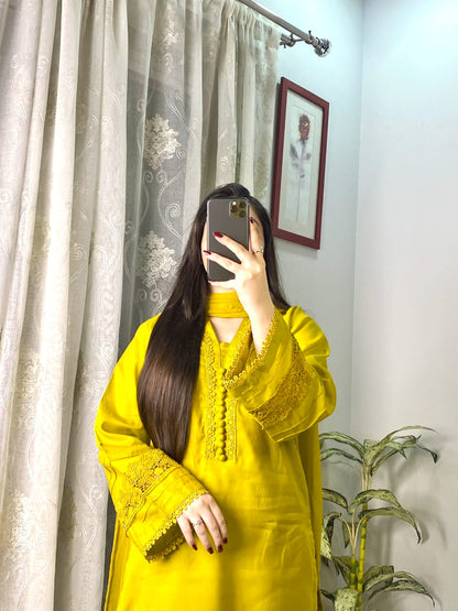 3 Piece - Lawn Stitched Dress-200