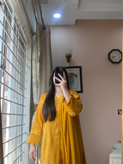 3-Piece Premium Lawn Solid Dress - 101