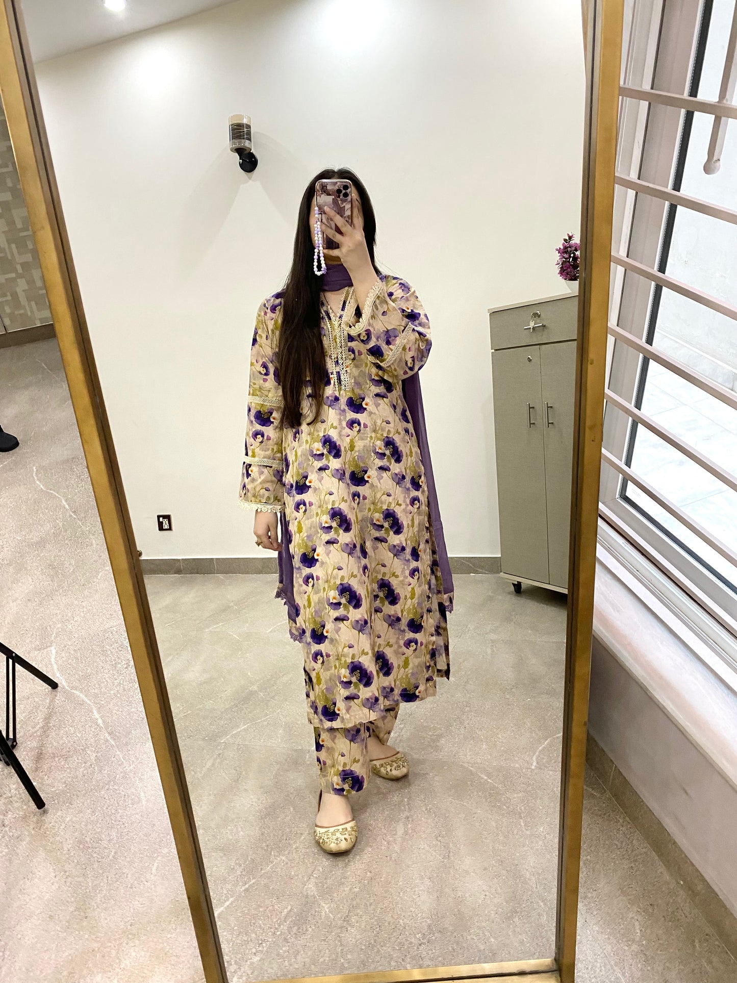 3 Piece -Lawn Printed Stitched Dress -239