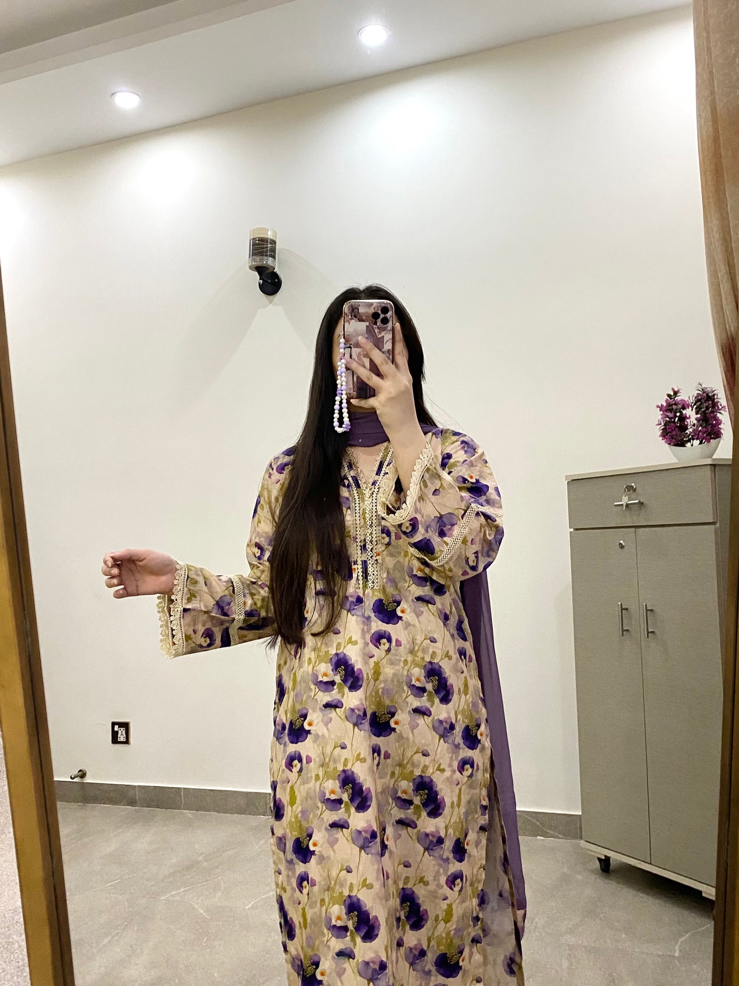 3 Piece -Lawn Printed Stitched Dress -239