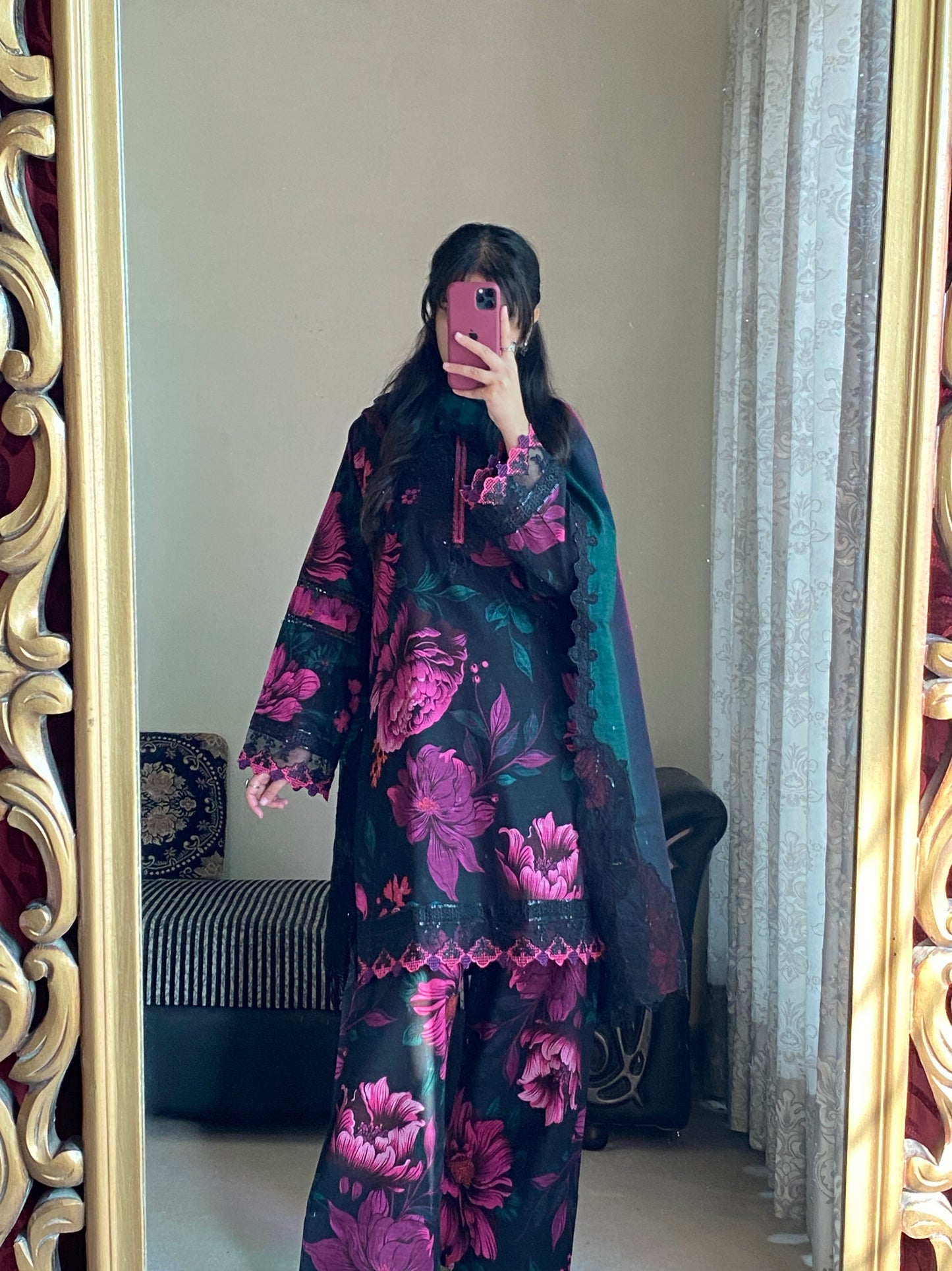 3 Piece - Slub Khaddar Stitched Dress-228