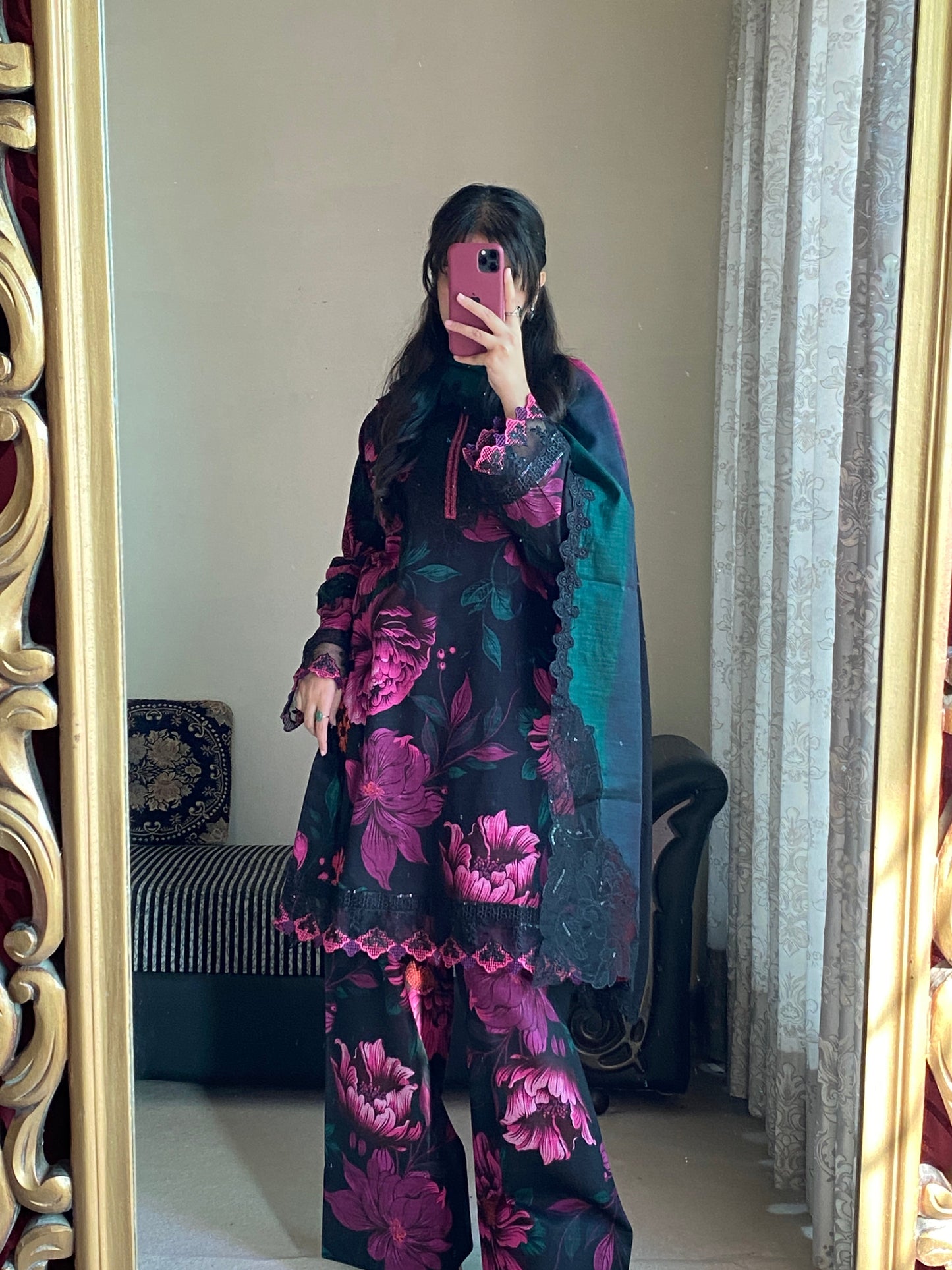 3 Piece - Slub Khaddar Stitched Dress-228