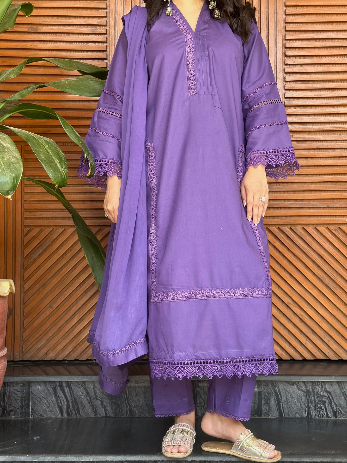 3-Piece Pure Lawn Stitched Suit-292
