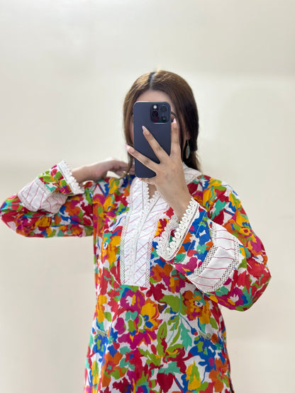 2 Piece Lawn Stitched Suit