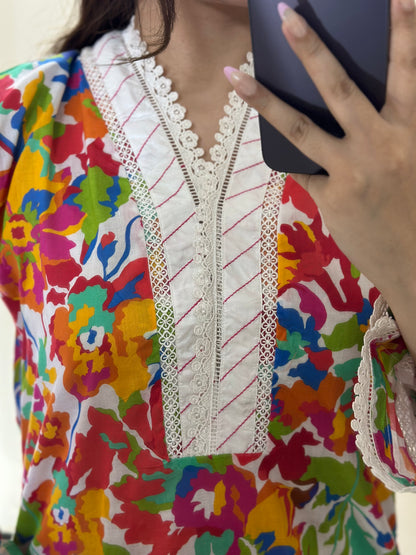 2 Piece Lawn Stitched Suit