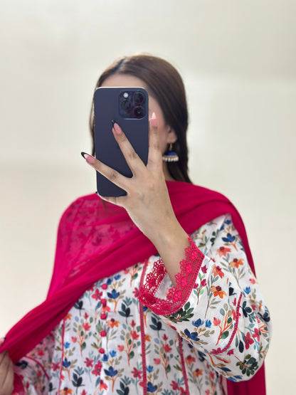 3 Piece - Lawn Printed Stitched Dress - 089