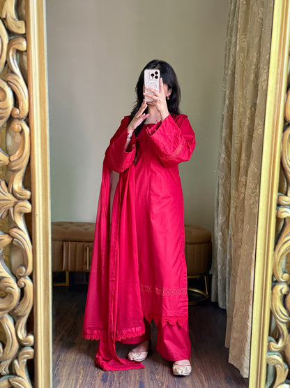 2-Piece Premium Lawn Stitched Suit-259