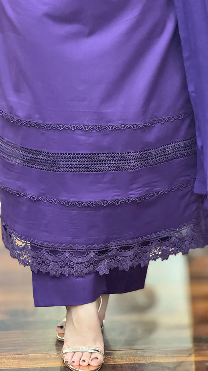 3-Piece Premium Lawn Stitched Suit-287