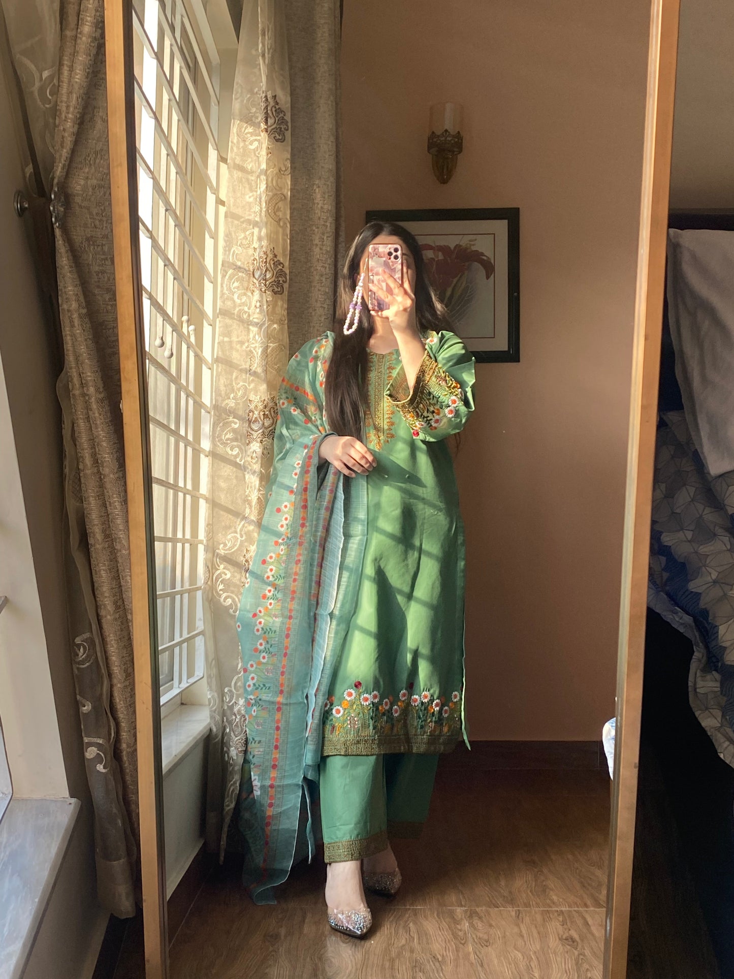 3-Piece Embroidered Lawn Stitched Dress-115