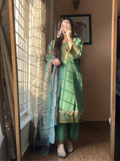 3-Piece Embroidered Lawn Stitched Dress-115