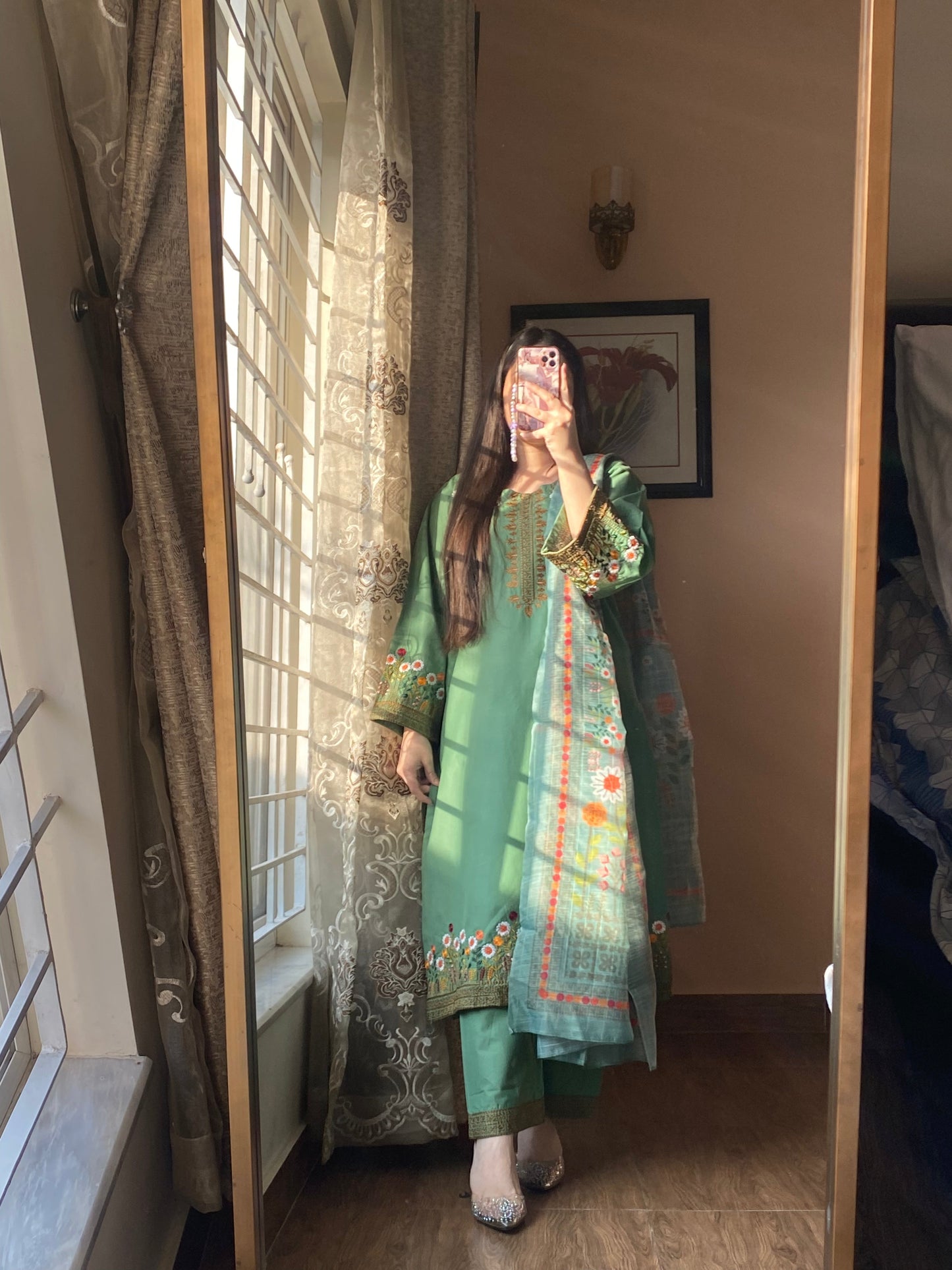 3-Piece Embroidered Lawn Stitched Dress-115