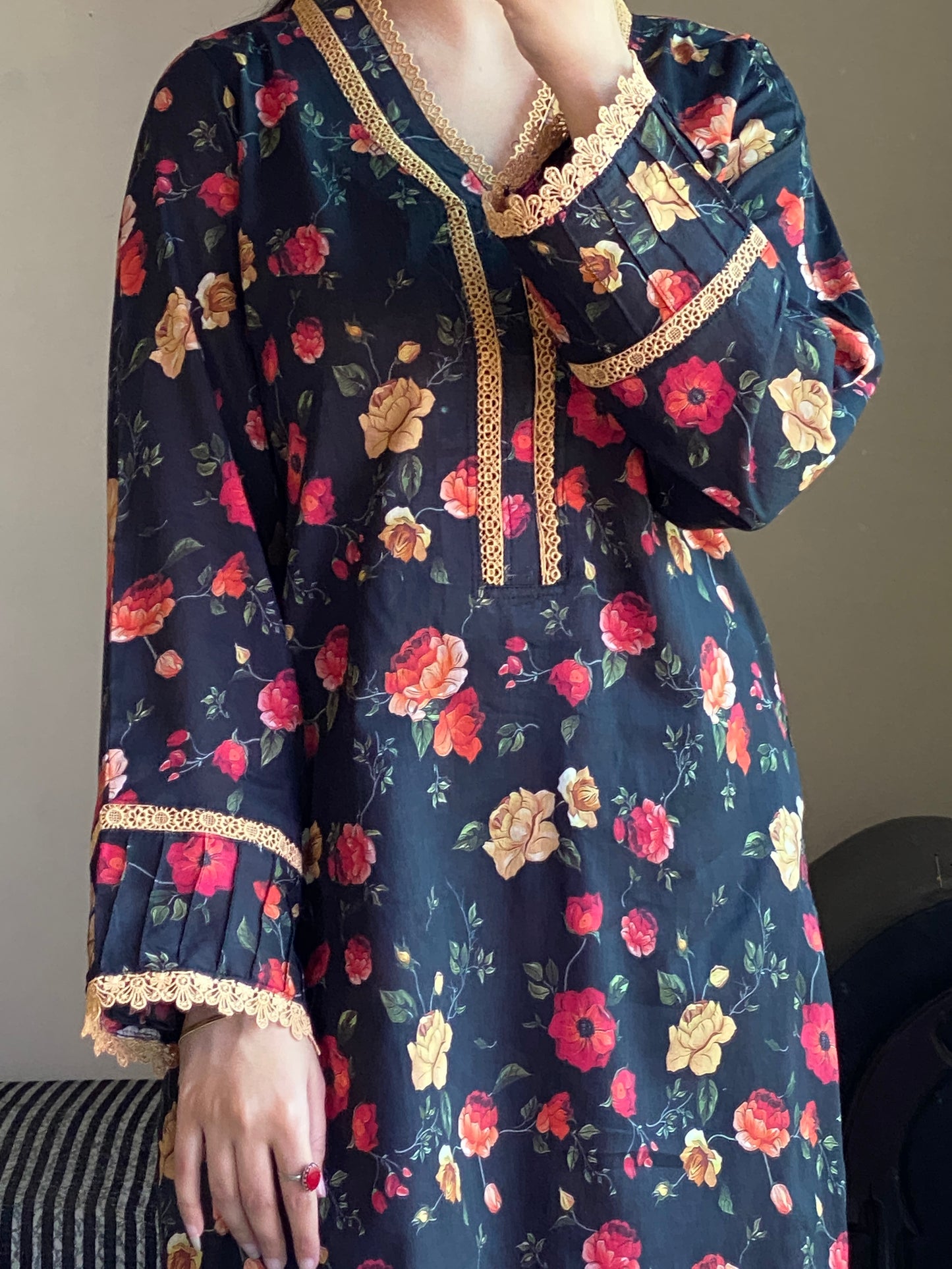 3 Piece - Lawn Printed Stitched Dress - 263