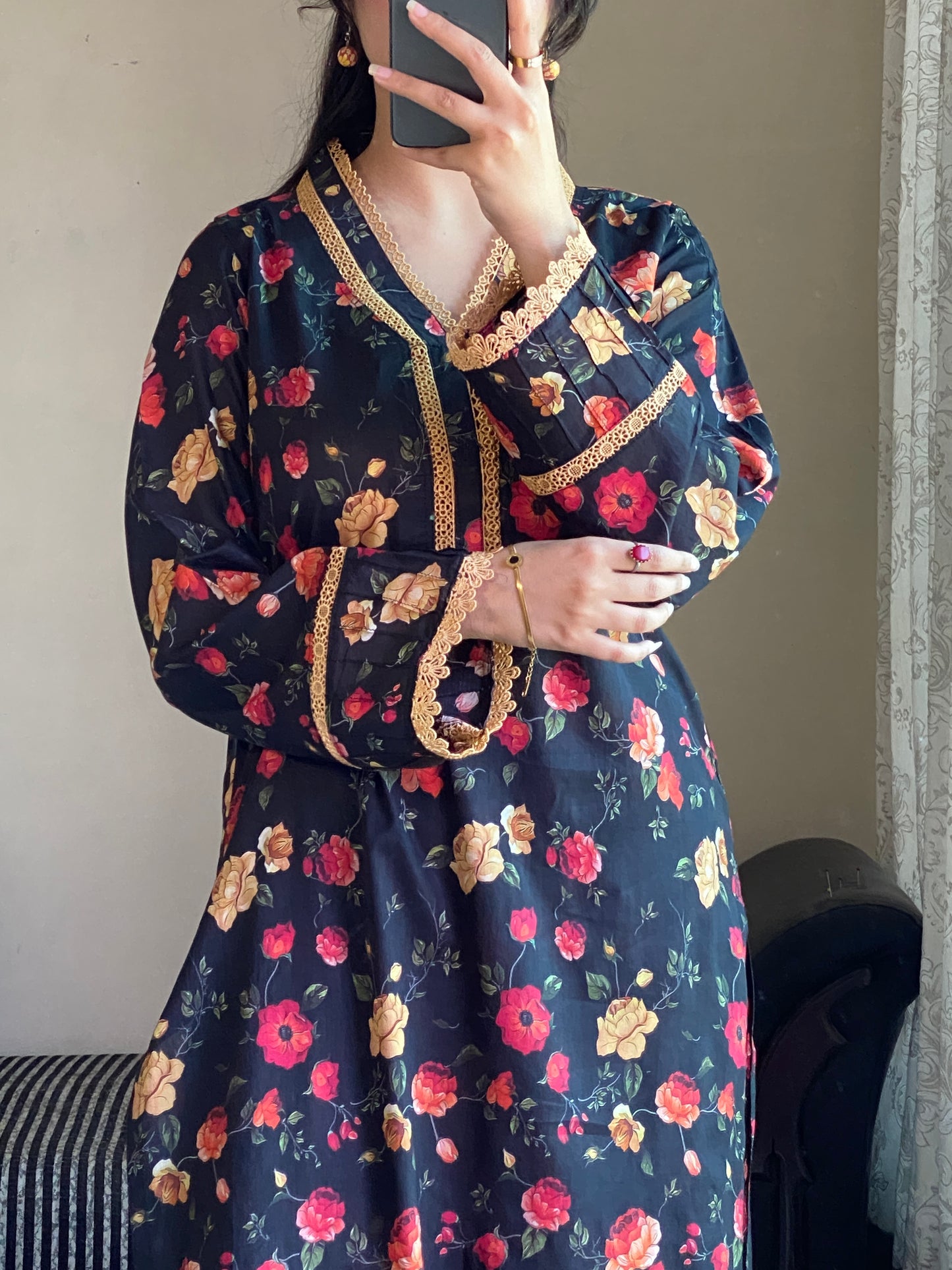 3 Piece - Lawn Printed Stitched Dress - 263