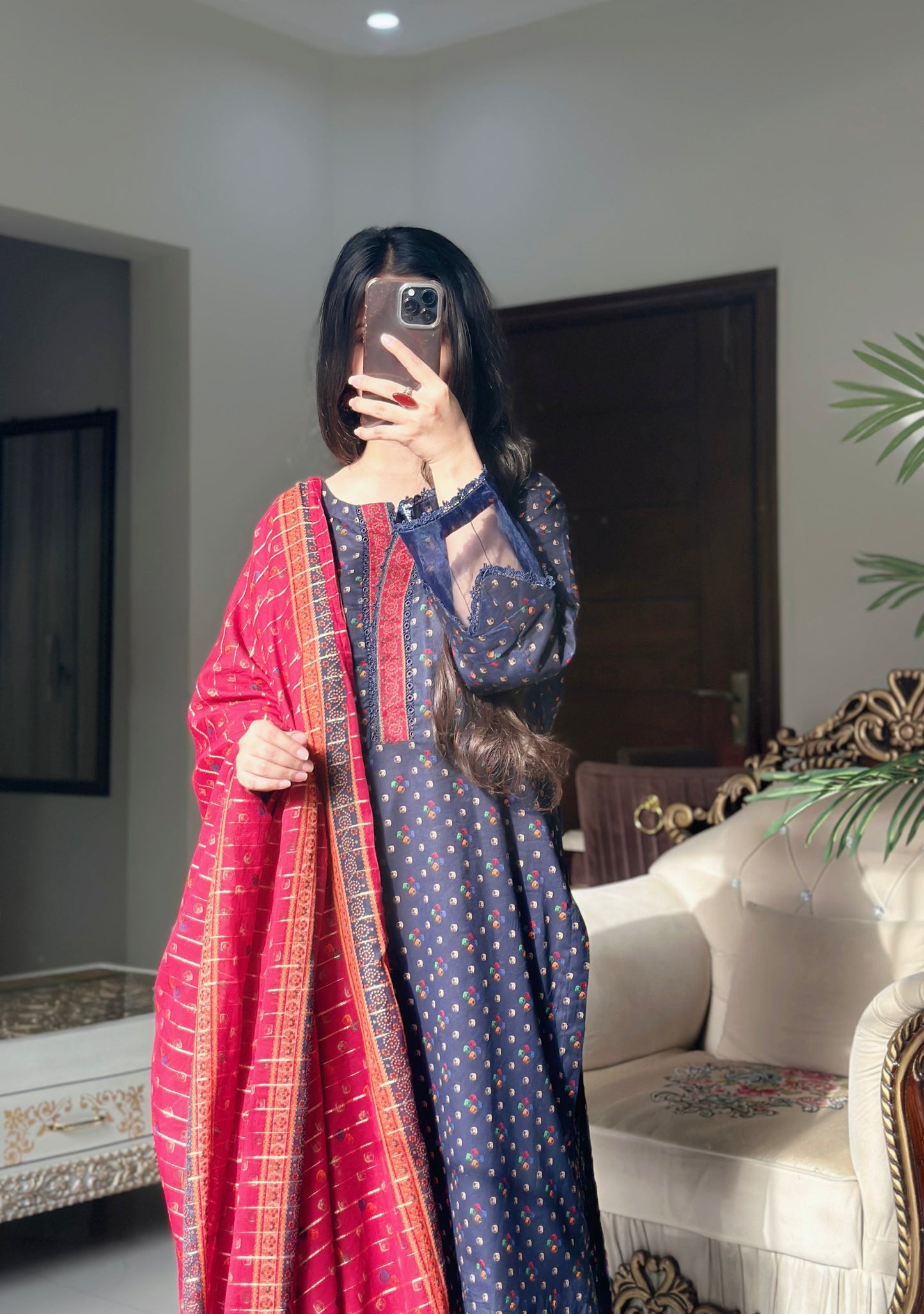 3 Piece - Printed Lawn Stitched Suit-283-B