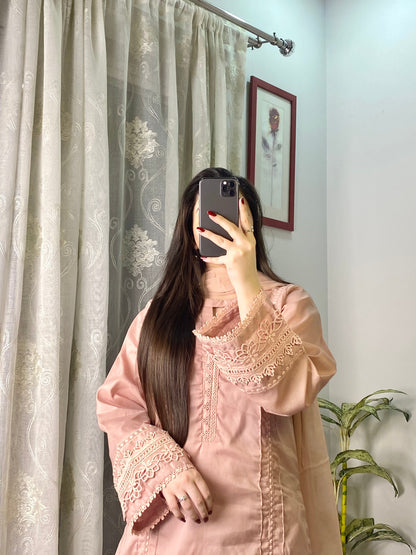 3 Piece - Lawn Stitched Dress-201