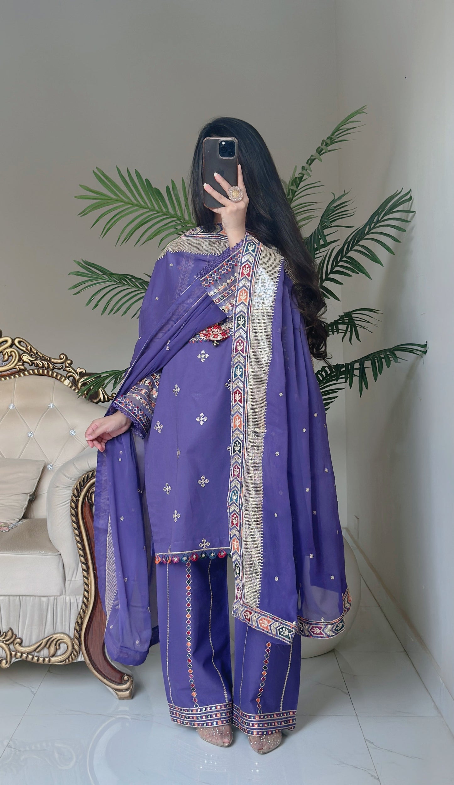 3 Piece - Embroidered Pure Lawn Suit-291