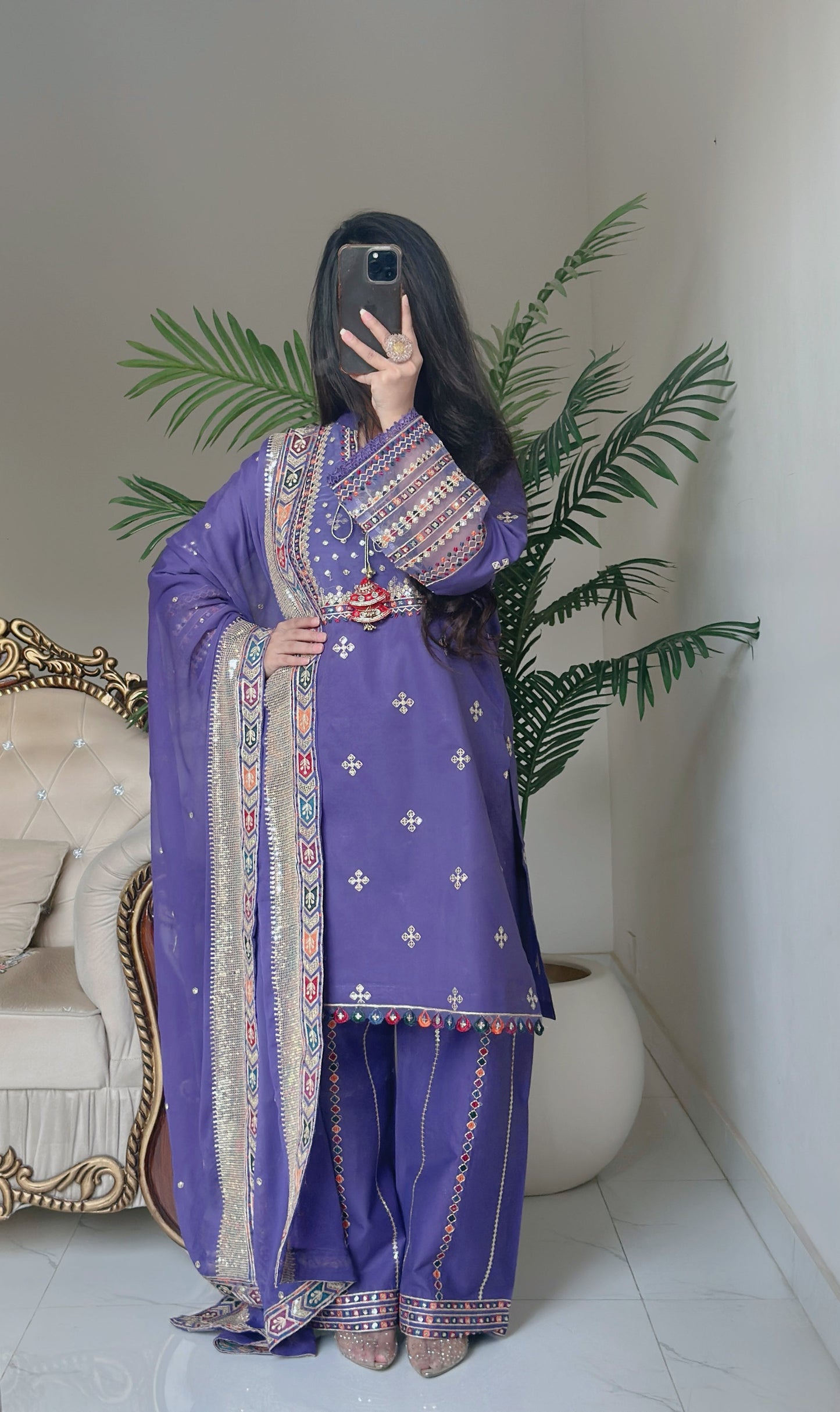 3 Piece - Embroidered Pure Lawn Suit-291