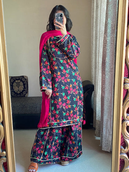 3 Piece-Bana Dora Lawn Stitched Dress- 90