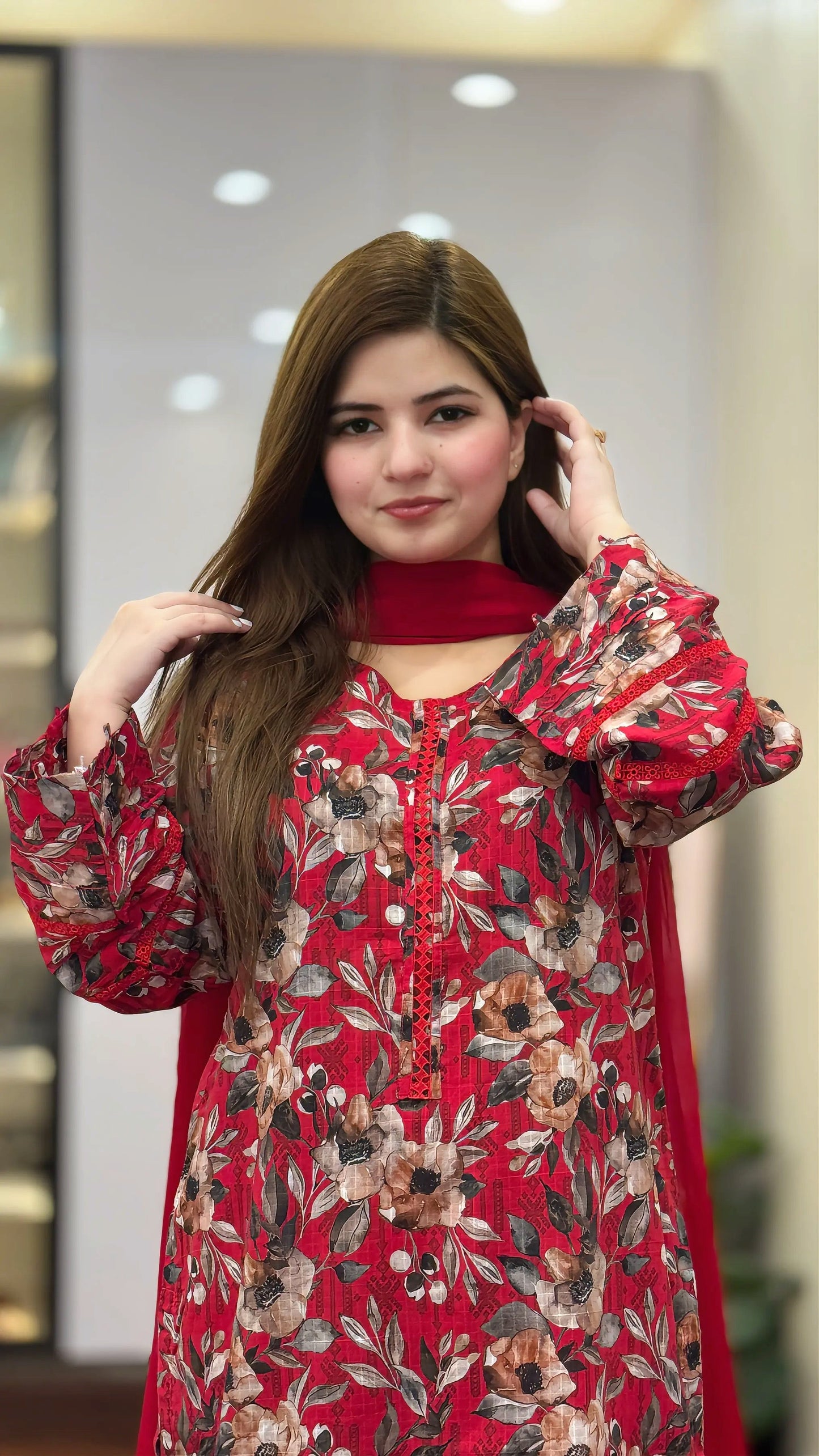 3-Piece Lawn Stitched Dress - 250