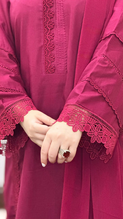 3-Piece Premium Lawn Stitched Suit-276