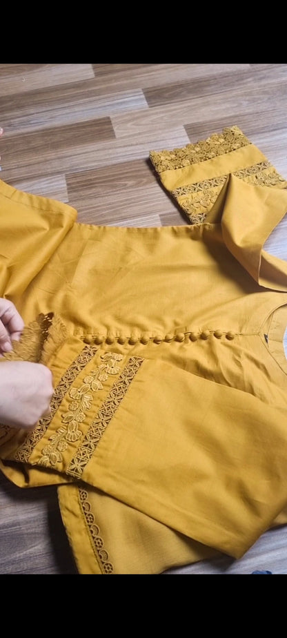 3-Piece Premium Lawn Stitched Suit-261