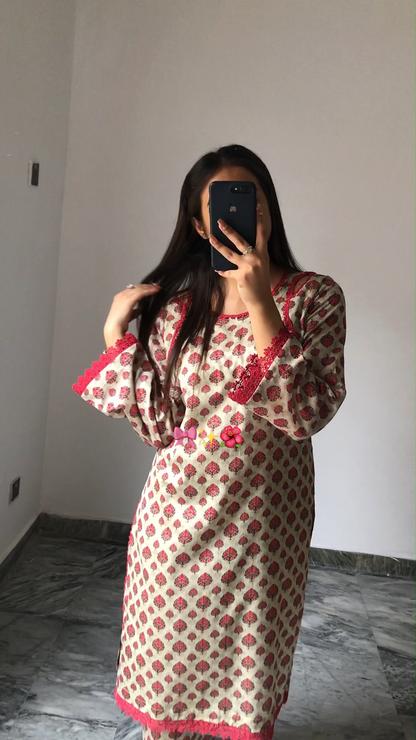 2 PC printed Stitched Suit - noor 29